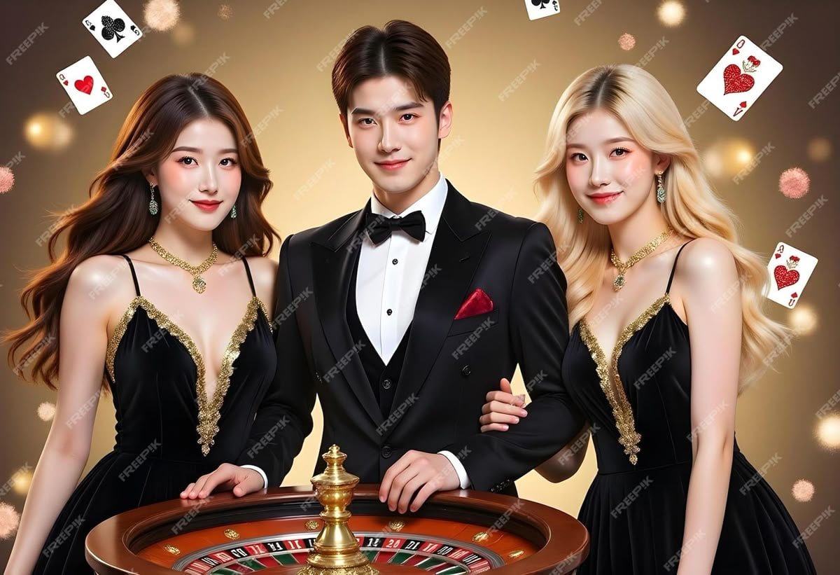 Máy slot casino với biểu tượng ánh sáng neon